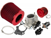 Комплект системы впуска нулевого сопротивления красный с дроссельной заслонкой 56мм для Приора, Калина, Гранта, ВАЗ 2113-2115, 2110-2112, 2108-21099, 2101-2107 Комплект системы впуска нулевого сопротивления красный с дроссельной заслонкой 56мм для Приора, Калина, Гранта, ВАЗ 2113-2115, 2110-2112, 2108-21099, 2101-2107