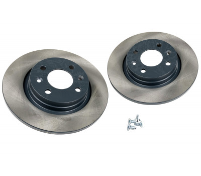 Невентилируемые передние тормозные диски МАВИКО Standart без насечек и перфорации для Ларгус с двигателем K7M, Рено Logan, Sandero