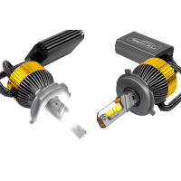 Светодиодные лампы SEM-ALI S-185 180W с цоколем H4 (H4H) 50000lux, 6000K для ВАЗ 2101-2107, 2108-21099, 2113-2115, Гранта, Ларгус, Нива Легенд