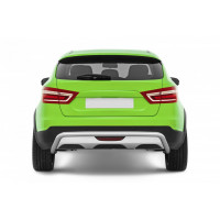 Защита заднего бампера из нержавейки диаметр 51 мм для Веста SW Кросс 2017 года Защита заднего бампера из нержавейки диаметр 51 мм для Веста SW Кросс 2017 года