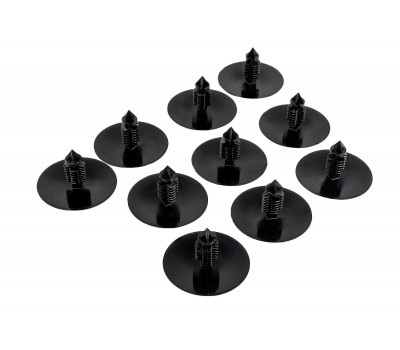 Клипсы обивки крыши (потолка) черные 10шт для Ларгус, Ларгус FL, Иксрей, Логан, Сандеро, Дастер