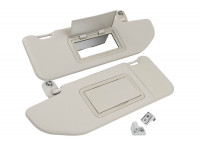 Светлые солнцезащитные козырьки Люкс с зеркалом в комплекте с держателями для Веста, Веста NG