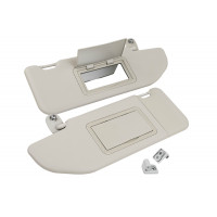 Светлые солнцезащитные козырьки Люкс с зеркалом в комплекте с держателями для Веста, Веста NG