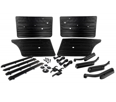 Комплект обивок дверей образца 2105 с металлическими ручками стеклоподъемников и ручками дверей образца 2107 для ВАЗ 2101-2107