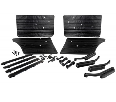 Комплект обивок дверей образца 2105 с металлическими ручками стеклоподъемников и ручками дверей образца 21011 для ВАЗ 2101-2107