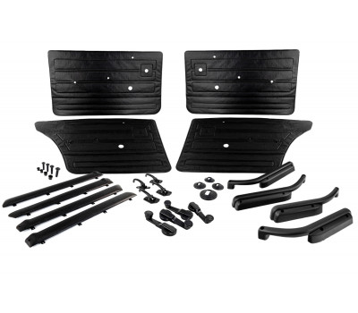 Комплект обивок дверей образца 2105 с пластиковыми ручками стеклоподъемников и ручками дверей образца 21011 для ВАЗ 2101-2107