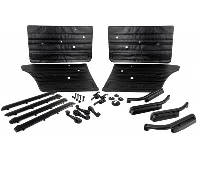 Комплект обивок дверей образца 2106 с пластиковыми ручками стеклоподъемников и ручками дверей образца 2107 для ВАЗ 2101-2107