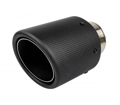 Круглая насадка глушителя из нержавеющей стали Sal-Man HJ-CBM002 D101мм со скосом и карбоновой накладкой