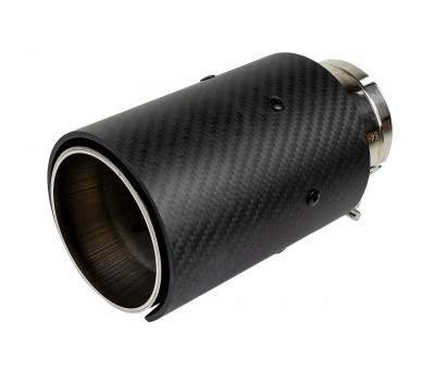 Круглая насадка глушителя из нержавеющей стали Sal-Man HJ-CBM008 D89мм с карбоновой накладкой