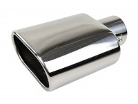 Овальная насадка глушителя из нержавеющий стали Sal-Man HJ-US0064 D120х65мм со скосом