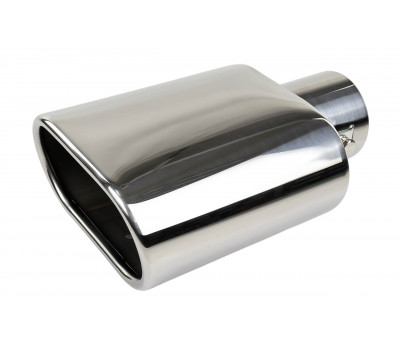 Овальная насадка глушителя из нержавеющий стали Sal-Man HJ-US0064 D120х65мм со скосом