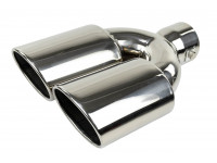 Раздвоенная насадка глушителя Sal-Man HJ-3037 D86х65мм из нержавеющей стали