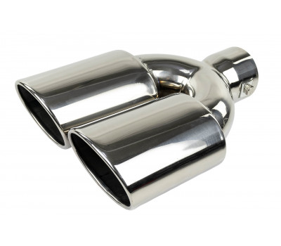 Раздвоенная насадка глушителя Sal-Man HJ-3037 D86х65мм из нержавеющей стали