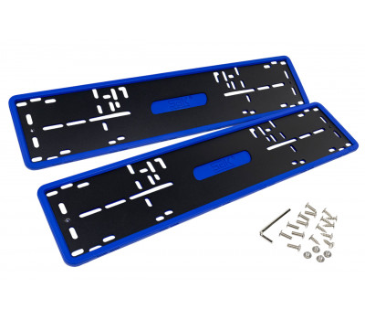 Силиконовые синии рамки номеров SAK со стальной подложкой Силиконовые синии рамки номеров SAK со стальной подложкой