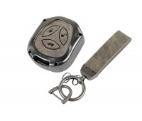 Алюминиевый чехол ключа Sal-Man с брелоком (серый с текстурой кожи) для Гранта, Гранта FL до 2019 г. и с 2023 г., Калина, Калина 2, Приора, Датсун Алюминиевый чехол ключа Sal-Man с брелоком (серый с текстурой кожи) для Гранта, Гранта FL до 2019 г. и с 2023 г., Калина, Калина 2, Приора, Датсун