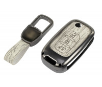 Алюминиевый чехол ключа Sal-Man с брелоком (текстура серого дерева) для Веста, Гранта FL 2018-2023 г., Иксрей, Искра, Ларгус FL Алюминиевый чехол ключа Sal-Man с брелоком (текстура серого дерева) для Веста, Гранта FL 2018-2023 г., Иксрей, Искра, Ларгус FL