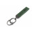 Алюминиевый чехол ключа Sal-Man с брелоком (зеленый с текстурой кожи) для Ларгус