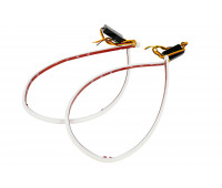 Гибкие круговые светодиодные ленты ДХО Sal-Man (2шт) 60см бело-желтые с повторителем поворотника универсальные