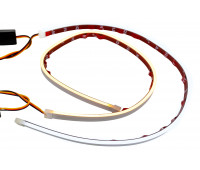 Гибкие светодиодные ленты ДХО Sal-Man (2шт) 60см бело-желтые с плавным розжигом и повторителем поворотника универсальные