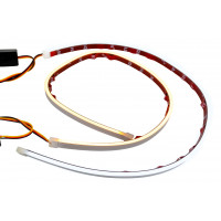 Гибкие светодиодные ленты ДХО Sal-Man (2шт) 60см бело-желтые с плавным розжигом и повторителем поворотника универсальные