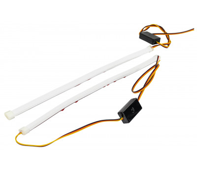 Гибкие светодиодные ленты ДХО Sal-Man (2шт) 30см бело-желтые с плавным розжигом и повторителем поворотника универсальные Гибкие светодиодные ленты ДХО Sal-Man (2шт) 30см бело-желтые с плавным розжигом и повторителем поворотника универсальные