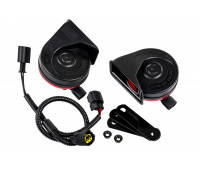 Рупорный воздушный звуковой сигнал SEM-ALI 131 c проводкой штатного подключения для Шкода, Фольксваген 1,2 поколений, Ауди, Seat, Мерседес-Benz 2 поколения Рупорный воздушный звуковой сигнал SEM-ALI 131 c проводкой штатного подключения для Шкода, Фольксваген 1,2 поколений, Ауди, Seat, Мерседес-Benz 2 поколения