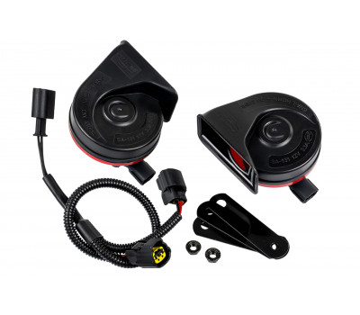 Рупорный воздушный звуковой сигнал SEM-ALI 131 c проводкой штатного подключения для Шкода, Фольксваген 1,2 поколений, Ауди, Seat, Мерседес-Benz 2 поколения