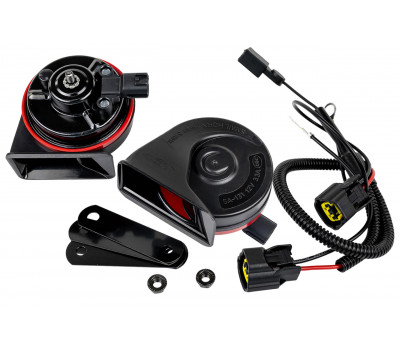 Рупорный воздушный звуковой сигнал SEM-ALI 131 c проводкой штатного подключения для Сузуки, Тайота 1, 2 поколений Рупорный воздушный звуковой сигнал SEM-ALI 131 c проводкой штатного подключения для Сузуки, Тайота 1, 2 поколений