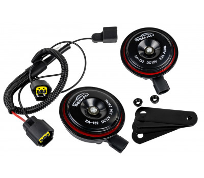 Дисковый воздушный звуковой сигнал SEM-ALI 132 c проводкой штатного подключения для Сузуки, Тайота 1, 2 поколений