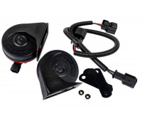 Рупорный воздушный звуковой сигнал SEM-ALI 131 c проводкой штатного подключения для Honda 2 поколения Рупорный воздушный звуковой сигнал SEM-ALI 131 c проводкой штатного подключения для Honda 2 поколения