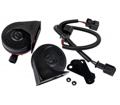 Рупорный воздушный звуковой сигнал SEM-ALI 131 c проводкой штатного подключения для Honda 2 поколения