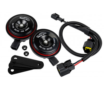 Дисковый воздушный звуковой сигнал SEM-ALI 132 c проводкой штатного подключения для Honda 2 поколения Дисковый воздушный звуковой сигнал SEM-ALI 132 c проводкой штатного подключения для Honda 2 поколения