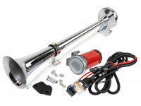 Рожковый воздушный звуковой сигнал SEM-ALI 140 c проводкой штатного подключения для Мерседес, Ниссан, Сузуки 1 поколения