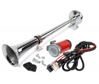 Рожковый воздушный звуковой сигнал SEM-ALI 140 c проводкой штатного подключения для Мерседес, Ниссан, Сузуки 1 поколения