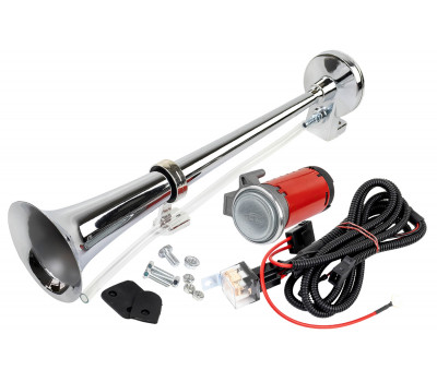 Рожковый воздушный звуковой сигнал SEM-ALI 140 c проводкой штатного подключения для Рено, Ситроен, Пежо 1 поколения