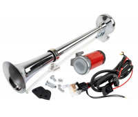 Рожковый воздушный звуковой сигнал SEM-ALI 140 c проводкой штатного подключения для Фольксваген 1 поколения, Ауди, Сеат, Шкода