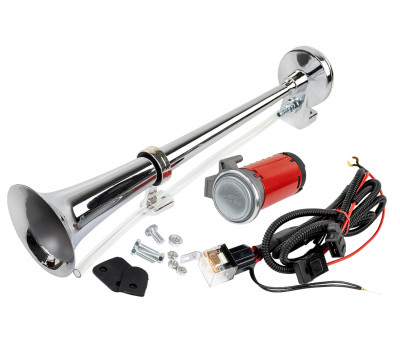 Рожковый воздушный звуковой сигнал SEM-ALI 140 c проводкой штатного подключения для Фольксваген 1 поколения, Ауди, Сеат, Шкода