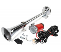 Рожковый воздушный звуковой сигнал SEM-ALI 140 c проводкой штатного подключения для Хендэ, Киа 2 поколения