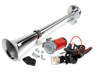 Рожковый воздушный звуковой сигнал SEM-ALI 140 c проводкой штатного подключения для Веста, Иксрей, Ларгус, Ларгус FL, Пежо, Рено, Ситроен 2 поколения