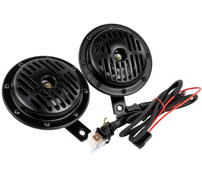 Дисковый воздушный звуковой сигнал SEM-ALI 135 c проводкой штатного подключения для Вольво 2 поколения, Форд 1, 2 поколений, Ниссан, Опель, Шевроле