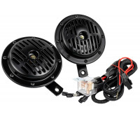 Дисковый воздушный звуковой сигнал SEM-ALI 135 c проводкой штатного подключения для Волга, Мазда 1, 2 поколений, Митсубиси 2 поколения