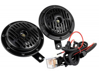 Дисковый воздушный звуковой сигнал SEM-ALI 135 c проводкой штатного подключения для Веста, Иксрей,  Ларгус, Ларгус FL, Рено, Пежо, Ситроен 2 поколения