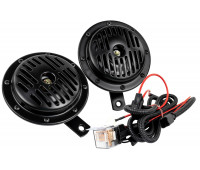 Дисковый воздушный звуковой сигнал SEM-ALI 135 c проводкой штатного подключения для Веста, Иксрей,  Ларгус, Ларгус FL, Рено, Пежо, Ситроен 2 поколения