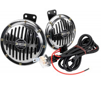 Дисковый воздушный звуковой сигнал SEM-ALI 145 c проводкой штатного подключения для Рено, Ситроен, Пежо 1 поколения Дисковый воздушный звуковой сигнал SEM-ALI 145 c проводкой штатного подключения для Рено, Ситроен, Пежо 1 поколения