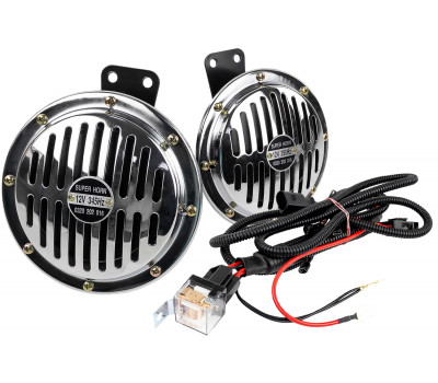 Дисковый воздушный звуковой сигнал SEM-ALI 145 c проводкой штатного подключения для Ауди, Мерседес Бенц, Фольксваген, Шкода, Сеат 2 поколения