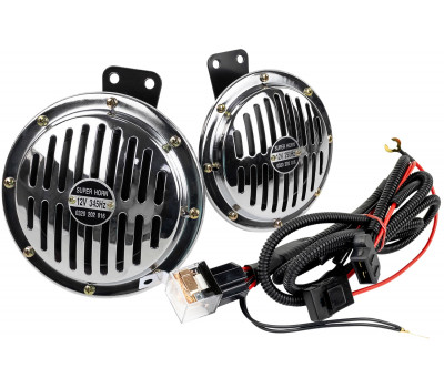 Дисковый воздушный звуковой сигнал SEM-ALI 145 c проводкой штатного подключения для Фольксваген 1 поколения, Ауди, Шкода, Сеат Дисковый воздушный звуковой сигнал SEM-ALI 145 c проводкой штатного подключения для Фольксваген 1 поколения, Ауди, Шкода, Сеат