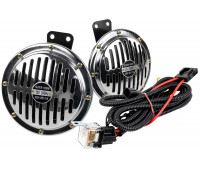 Дисковый воздушный звуковой сигнал SEM-ALI 145 c проводкой штатного подключения для Хонда 1 поколения