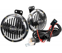 Дисковый воздушный звуковой сигнал SEM-ALI 145 c проводкой штатного подключения для БМВ 2 поколения