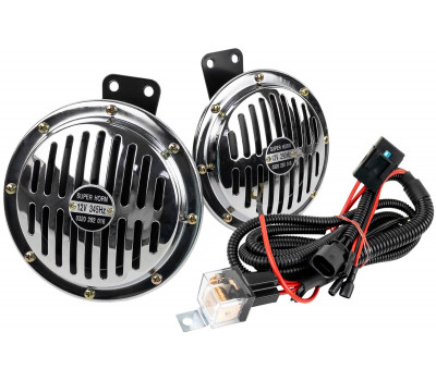 Дисковый воздушный звуковой сигнал SEM-ALI 145 c проводкой штатного подключения для БМВ 2 поколения