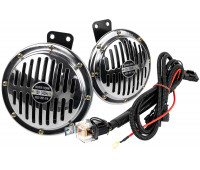 Дисковый воздушный звуковой сигнал SEM-ALI 145 c проводкой штатного подключения для Хонда 2 поколения